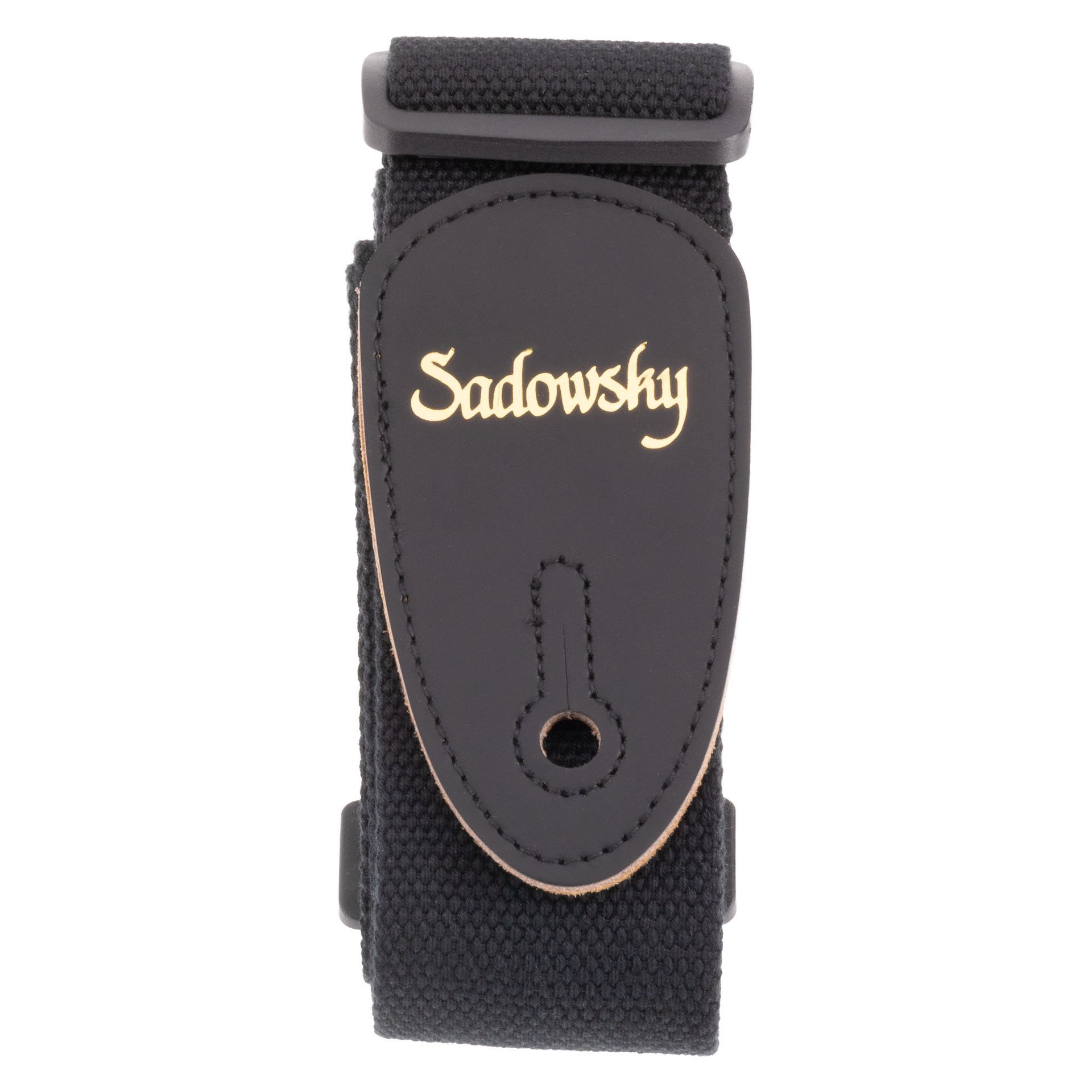 Non-Slip Cotton Guitar Strap - Black, 50 mm Width